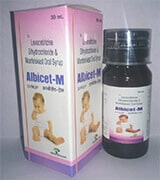 ALBICET-M Syrup | Levocetirizine 2.5mg + Montelukast 4mg (per 5 ml)
